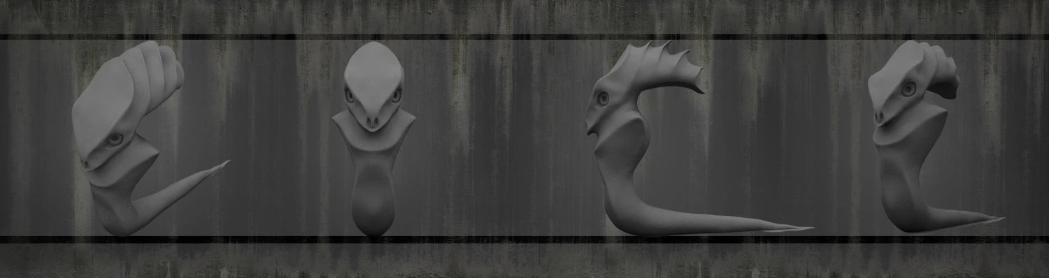 fantasy snake 3D Model .c4d .max .obj .3ds .fbx .stl .blend 