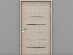 wooden door Modèle 3D