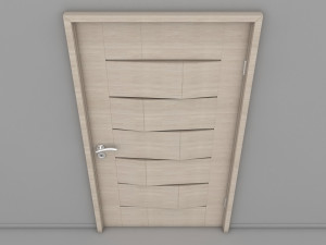 wooden door Modèle 3D