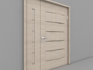 wooden door Modèle 3D