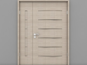 wooden door Modèle 3D