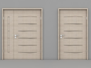 wooden door Modèle 3D