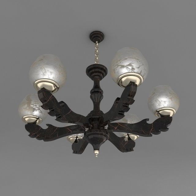 decorative classic ceiling light 3D Model .c4d .max .obj .3ds .fbx .stl .blend 