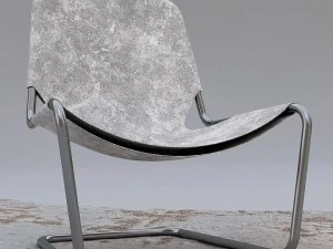 modern chair and table 3D Model