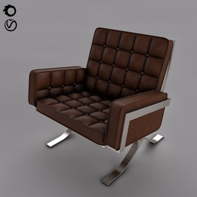 arm chair 3D Model .c4d .max .obj .3ds .fbx .stl .blend 