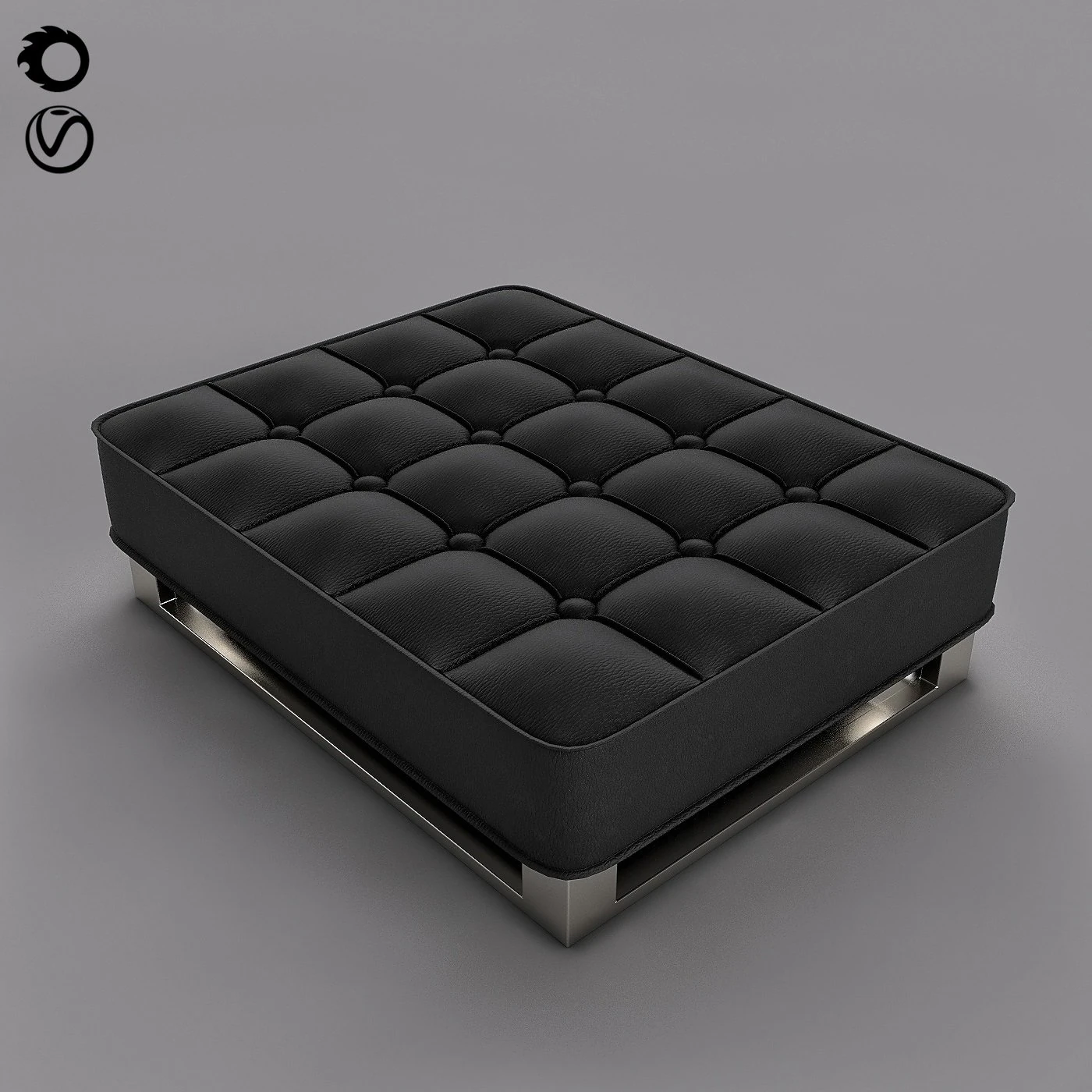 foot rest arm chair 3D Model .c4d .max .obj .3ds .fbx .stl .blend