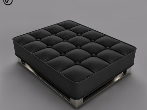 foot rest arm chair 3D Model