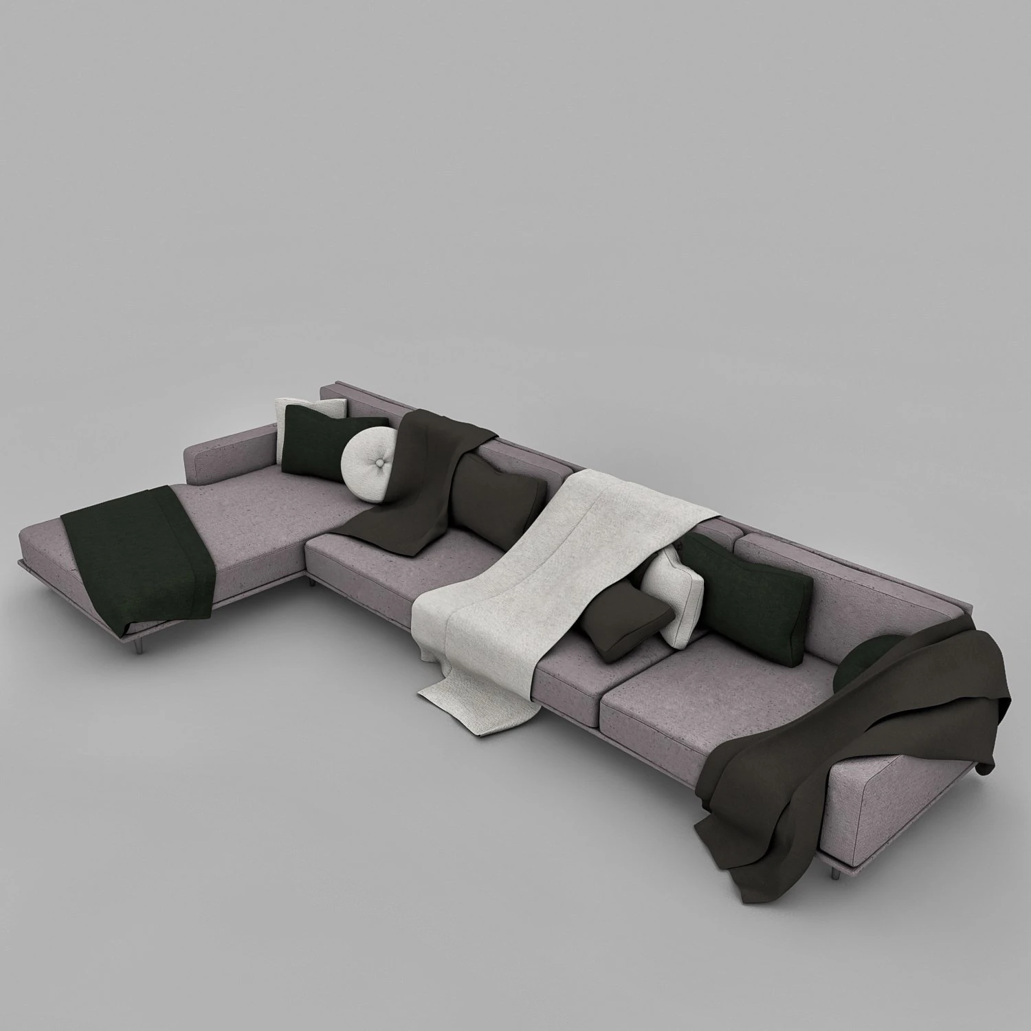 sofa seat 3D Model .c4d .max .obj .3ds .fbx .stl .blend 