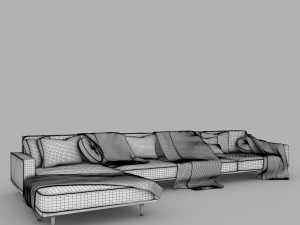 sofa seat Modello 3D