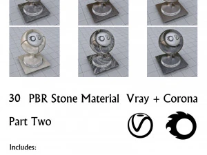 30 materiais de pedra pbr parte 2 Texturas CG