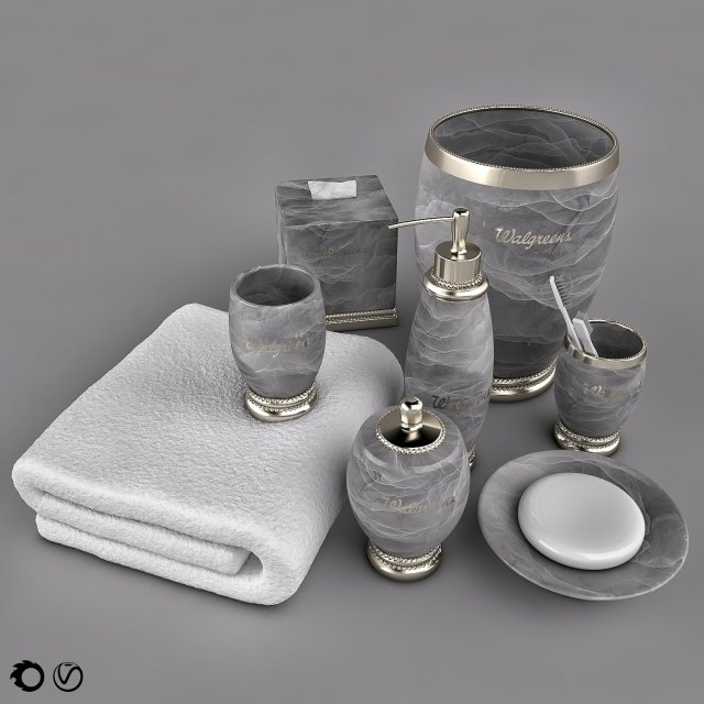bath accessory 3D Модель .c4d .max .obj .3ds .fbx .stl .blend 