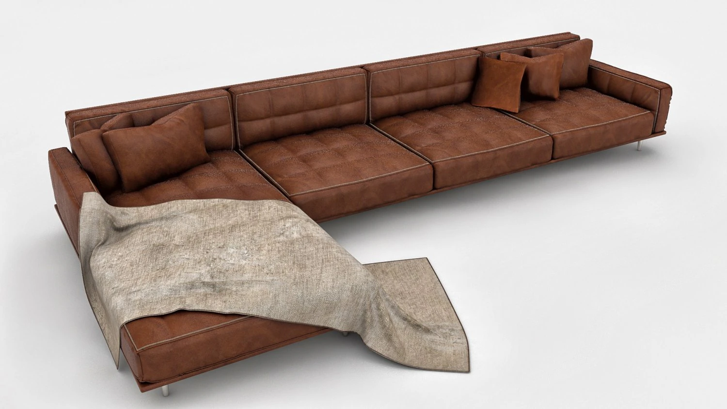 sofa seat 3D Model .c4d .max .obj .3ds .fbx .stl .blend 