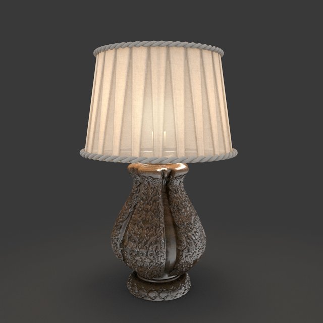 bedside lamp 3D Model .c4d .max .obj .3ds .fbx .stl .blend