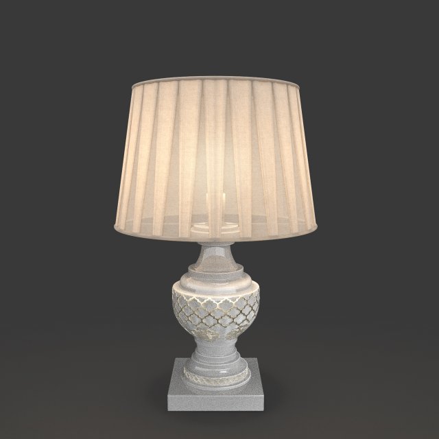 bedside lamp 3D Model .c4d .max .obj .3ds .fbx .stl .blend 