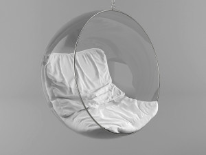 hanging bubble chair Modello 3D