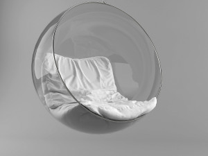 hanging bubble chair Modello 3D