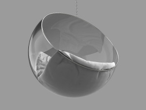 hanging bubble chair Modello 3D