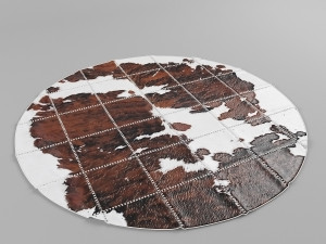 carpet pack 1 circular leather carpets 3Dモデル