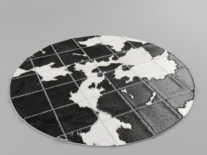 carpet pack 1 circular leather carpets 3Dモデル