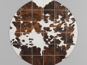 carpet pack 1 circular leather carpets 3Dモデル