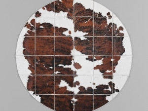 carpet pack 1 circular leather carpets 3Dモデル