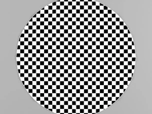 carpet pack 2 circular leather carpets 3D Model