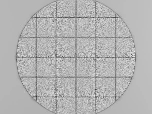 carpet pack 2 circular leather carpets 3D Model