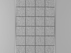 carpet pack 5 rectangular leather carpets 3D Model