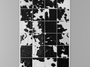 carpet pack 6 rectangular leather carpets Modelo 3D