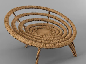 spiral chair dunelli 3D Model