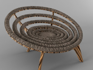 spiral chair dunelli 3D Model