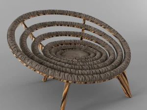 spiral chair dunelli 3D Model