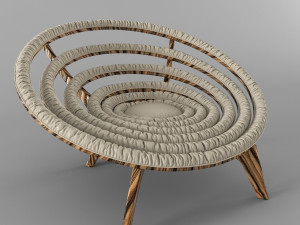 spiral chair dunelli 3D Model
