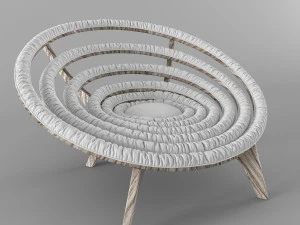 spiral chair dunelli 3D Model