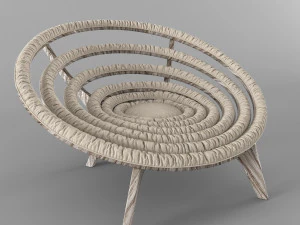 spiral chair dunelli 3D Model