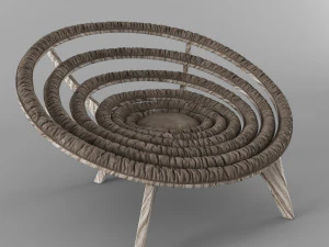 spiral chair dunelli 3D Model