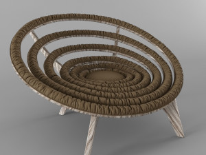 spiral chair dunelli 3D Model