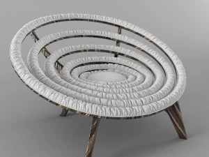 spiral chair dunelli 3D Model