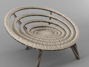 spiral chair dunelli 3D Model