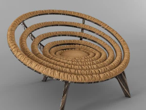 spiral chair dunelli 3D Model