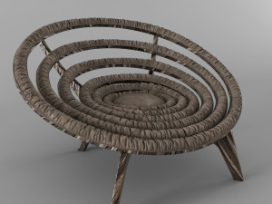spiral chair dunelli 3D Model
