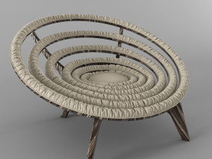 spiral chair dunelli 3D Model