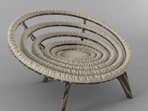 spiral chair dunelli 3D Model