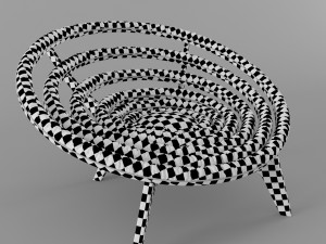 spiral chair dunelli 3D Model