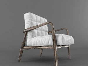 mid-century armchair 3D Model