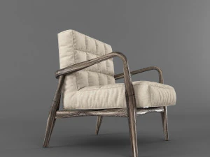 mid-century armchair 3D Model