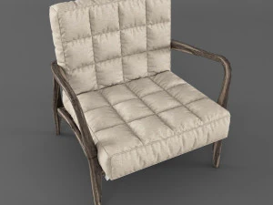mid-century armchair 3D Model