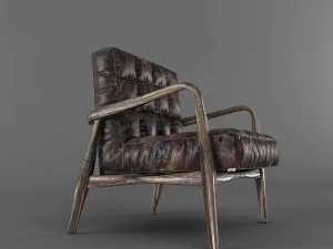 mid-century armchair 3D Model