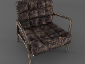mid-century armchair 3Dモデル
