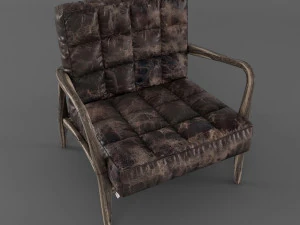 mid-century armchair 3D Model